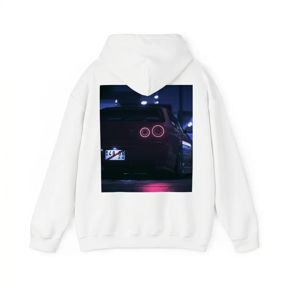 Nissan Skyline GT-R R34 Neon Night Street – Hoodies