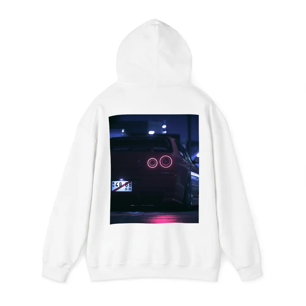 Nissan Skyline GT-R R34 Neon Night Street – Hoodies