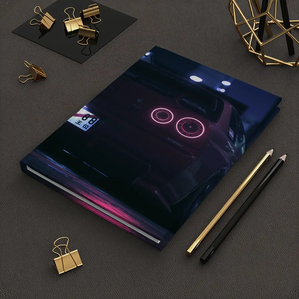 Nissan Skyline GT-R R34 Neon Night Street – Notebooks