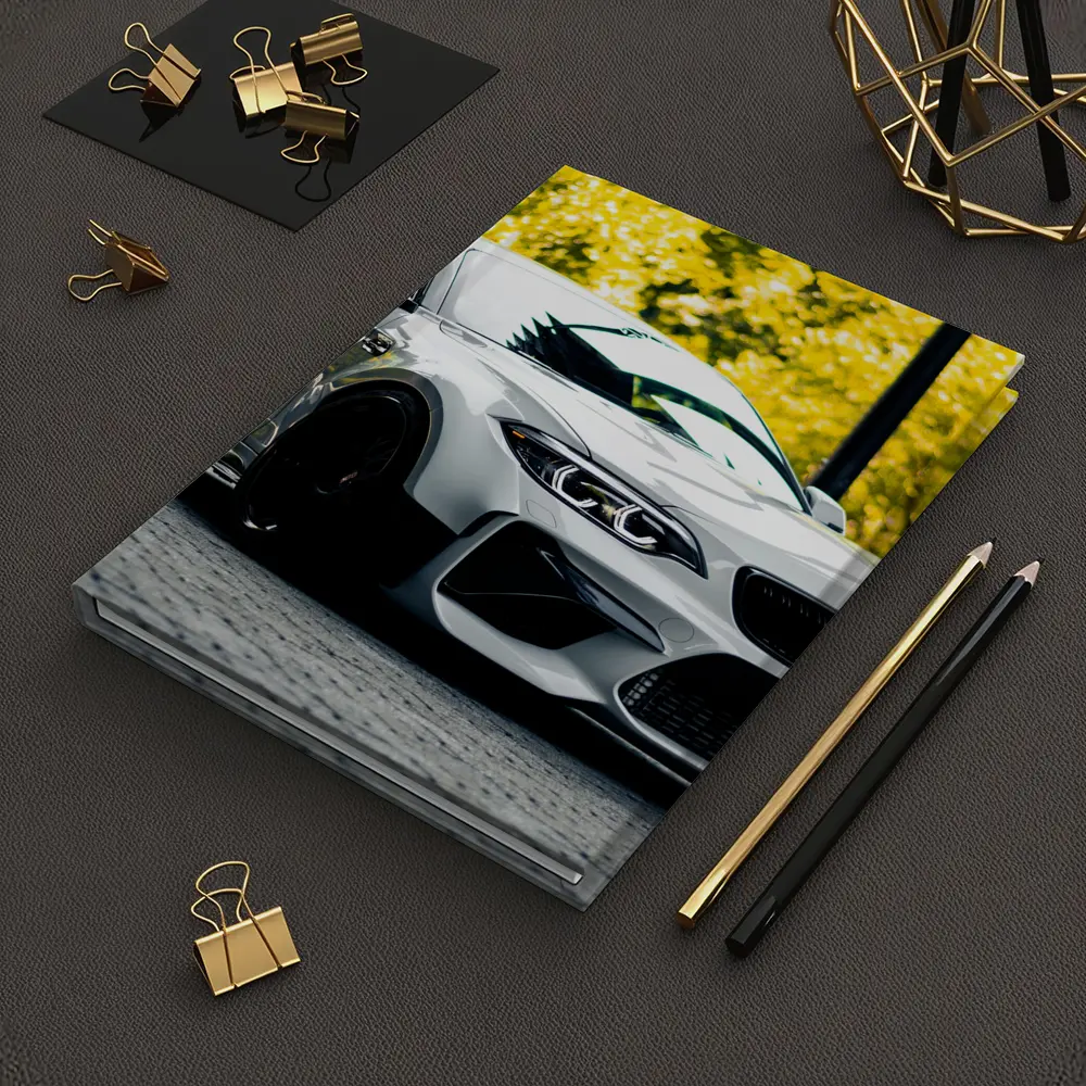 BMW M2 White Coupe Autumn Street – Notebooks