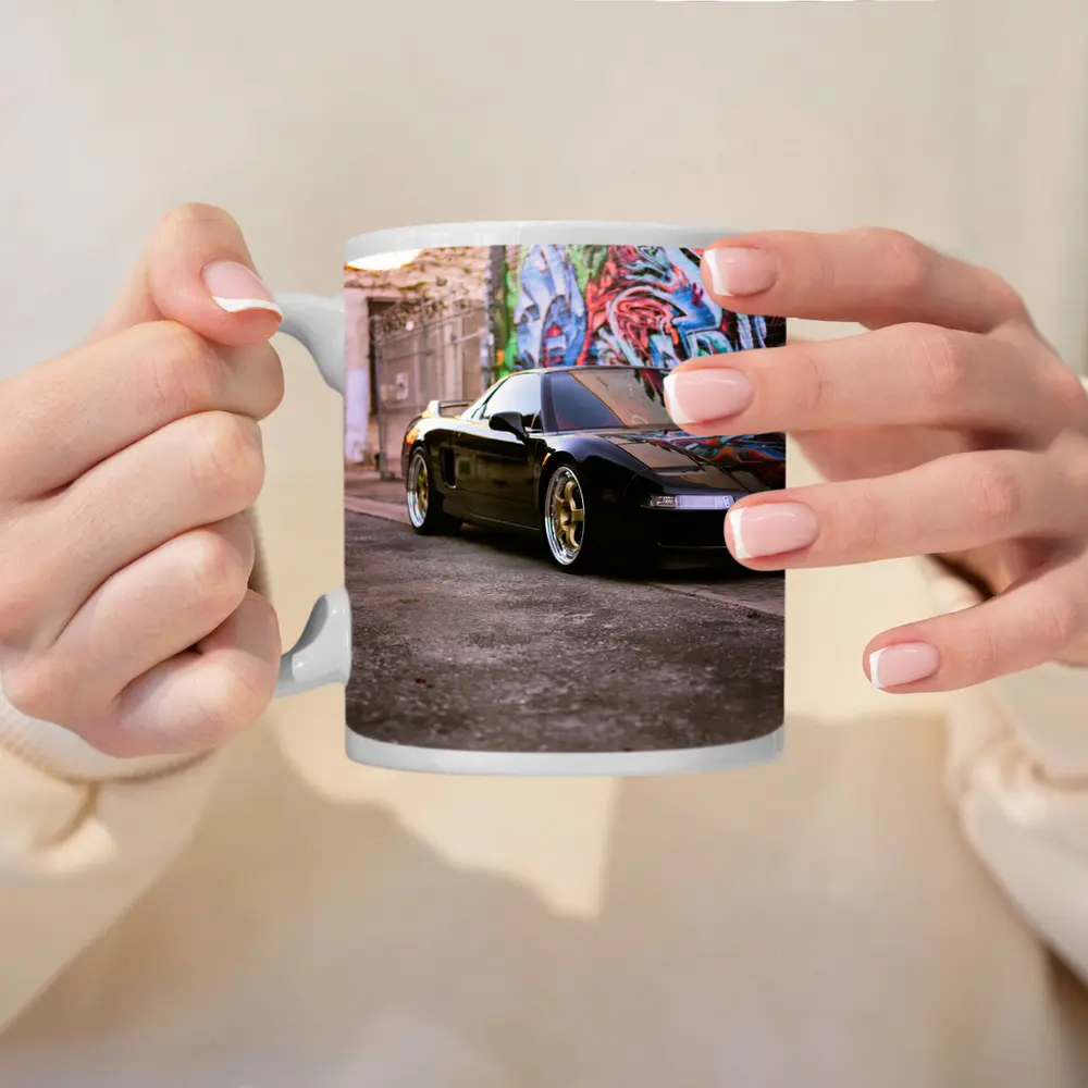 Acura NSX Black Sports Car Graffiti Alley – Mugs