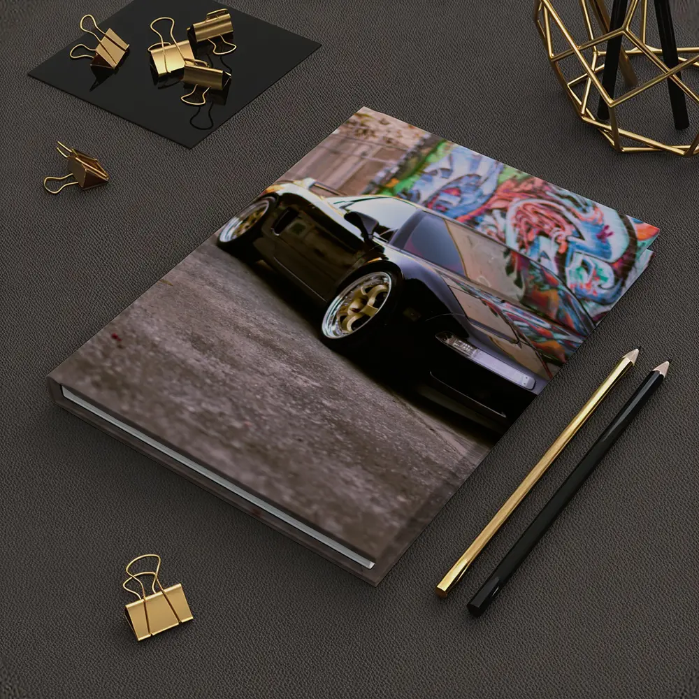 Acura NSX Black Sports Car Graffiti Alley – Notebooks