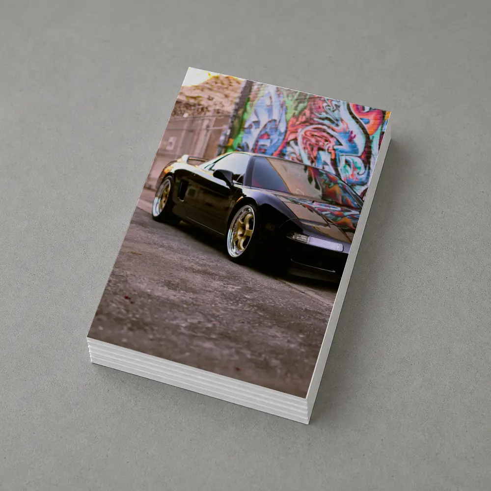Acura NSX Black Sports Car Graffiti Alley – Postcards