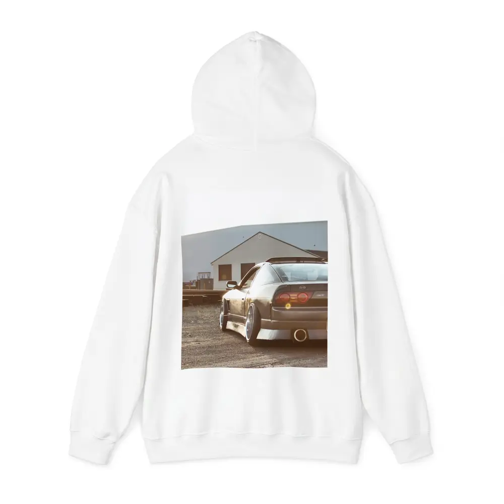 Nissan 240SX Stance Industrial Yard Sunset – Hoodies