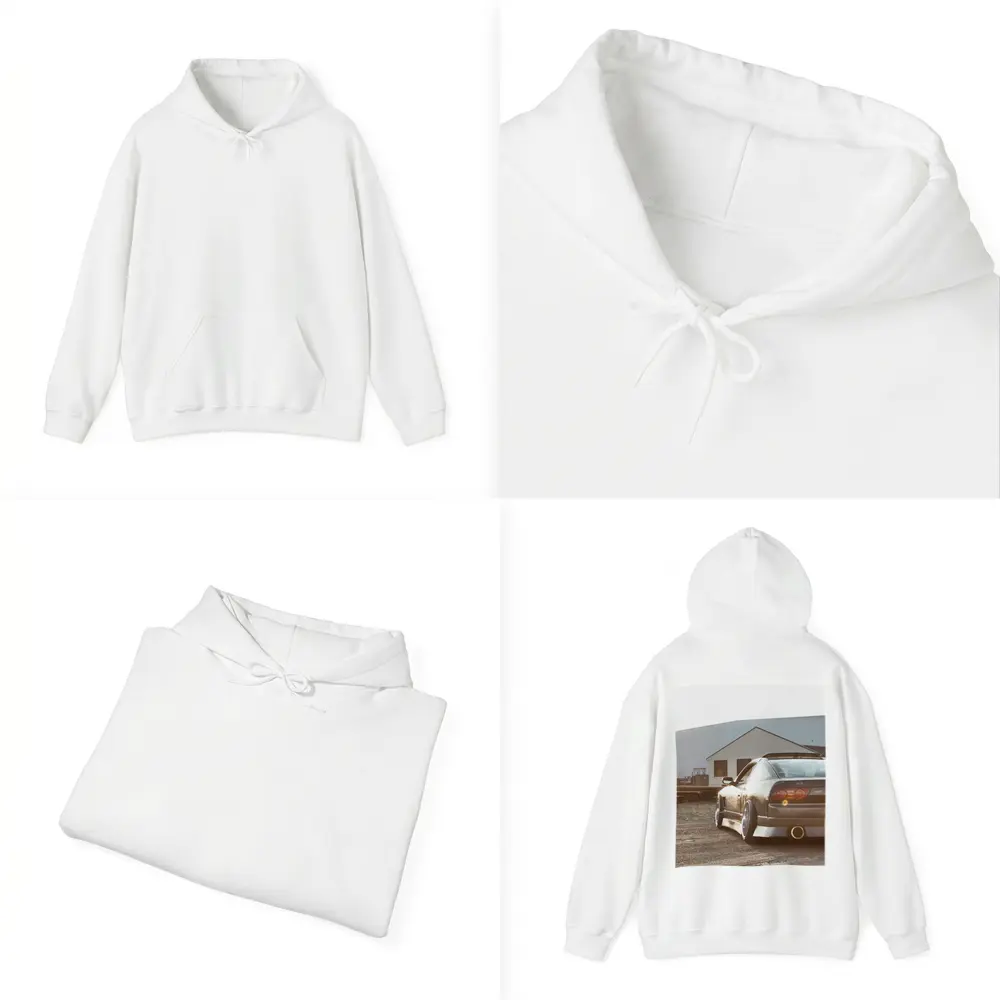 Nissan 240SX Stance Industrial Yard Sunset – Hoodies