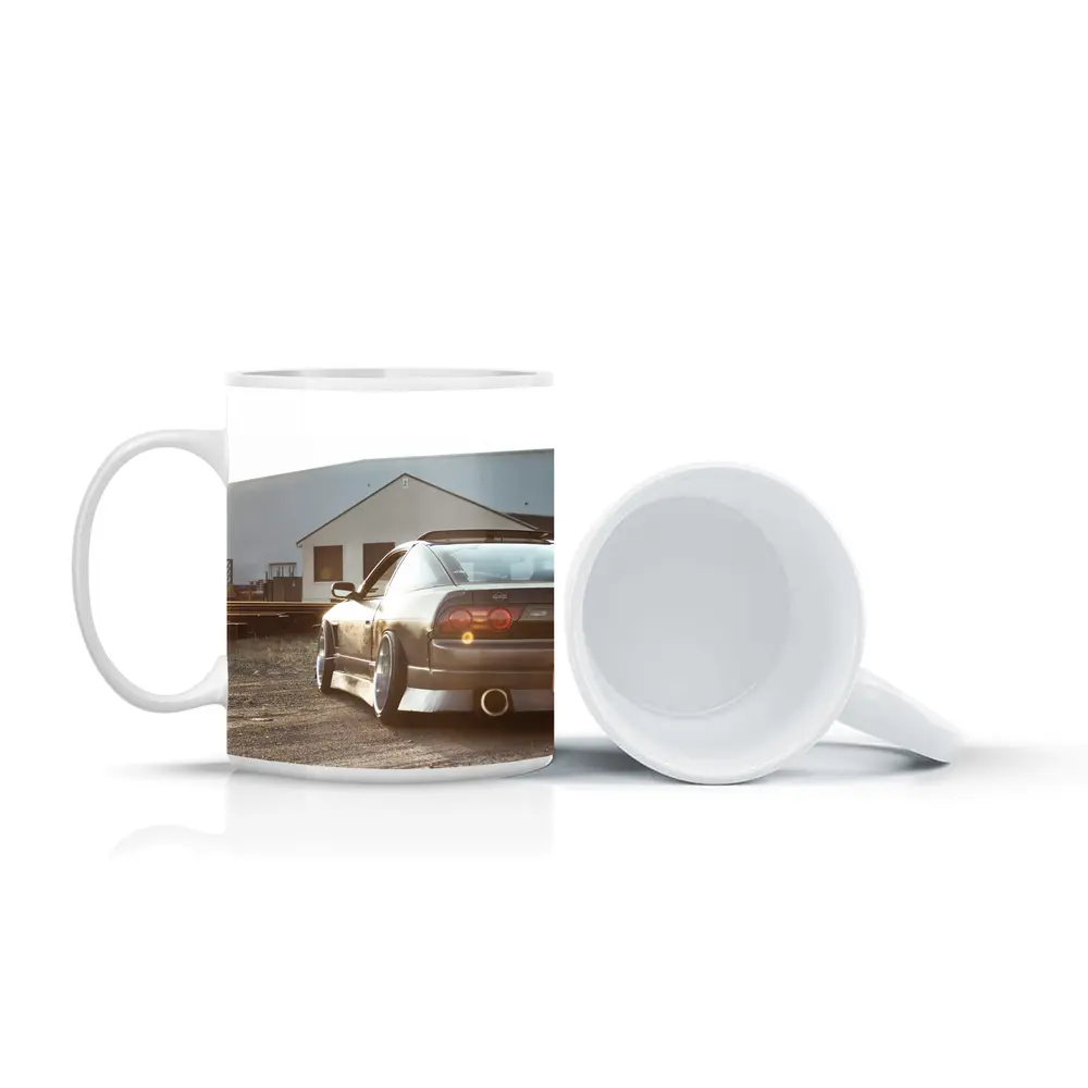 Nissan 240SX Stance Industrial Yard Sunset – Mugs