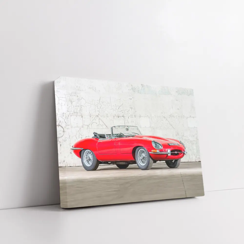 Jaguar E-Type Series I Roadster Red Classic – Wall Art