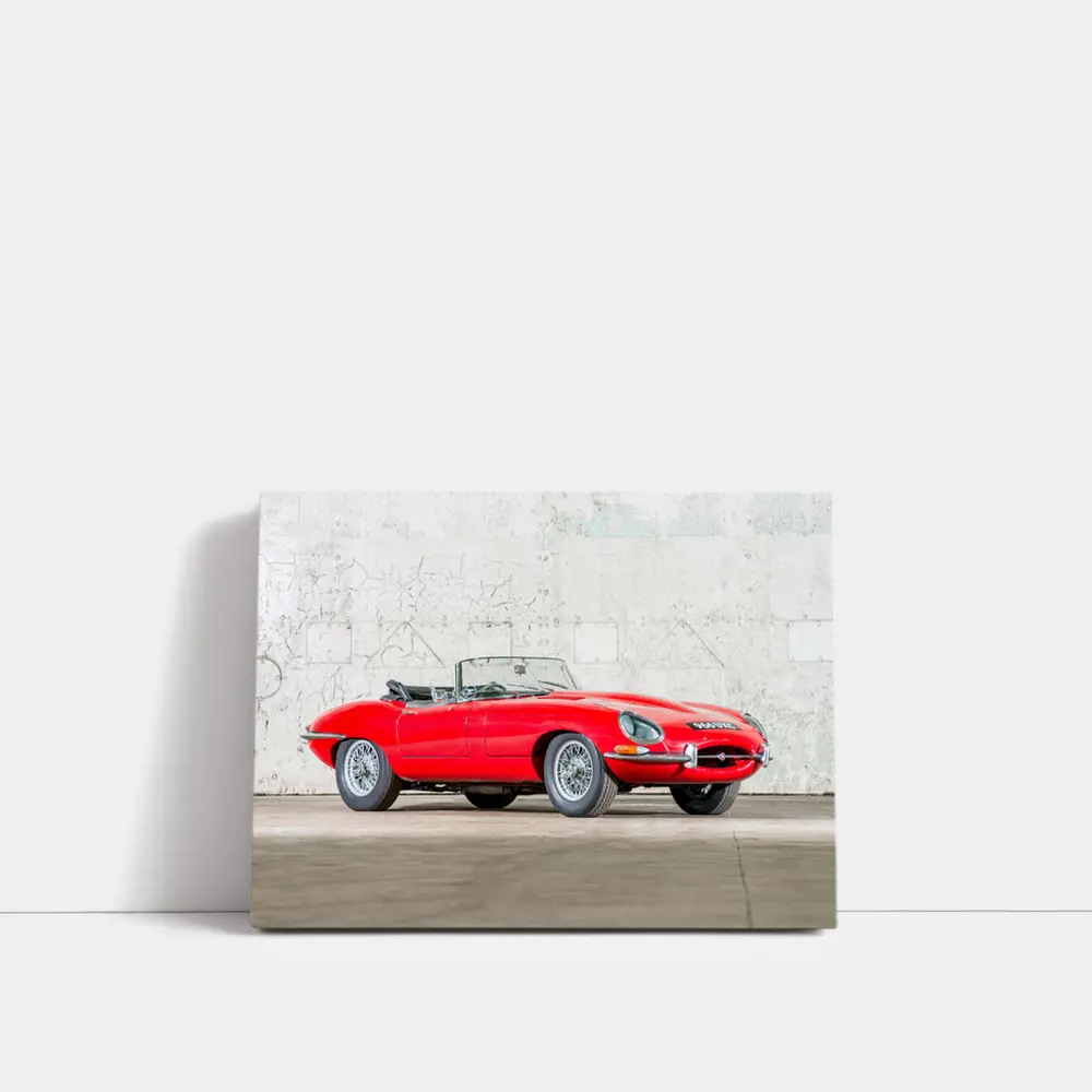 Jaguar E-Type Series I Roadster Red Classic – Wall Art