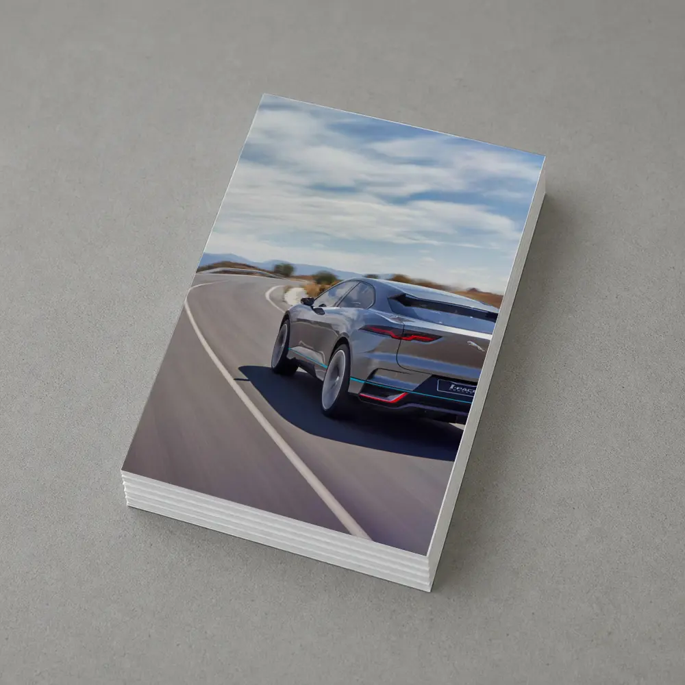 Jaguar I-Pace Electric SUV On Highway – Postcards