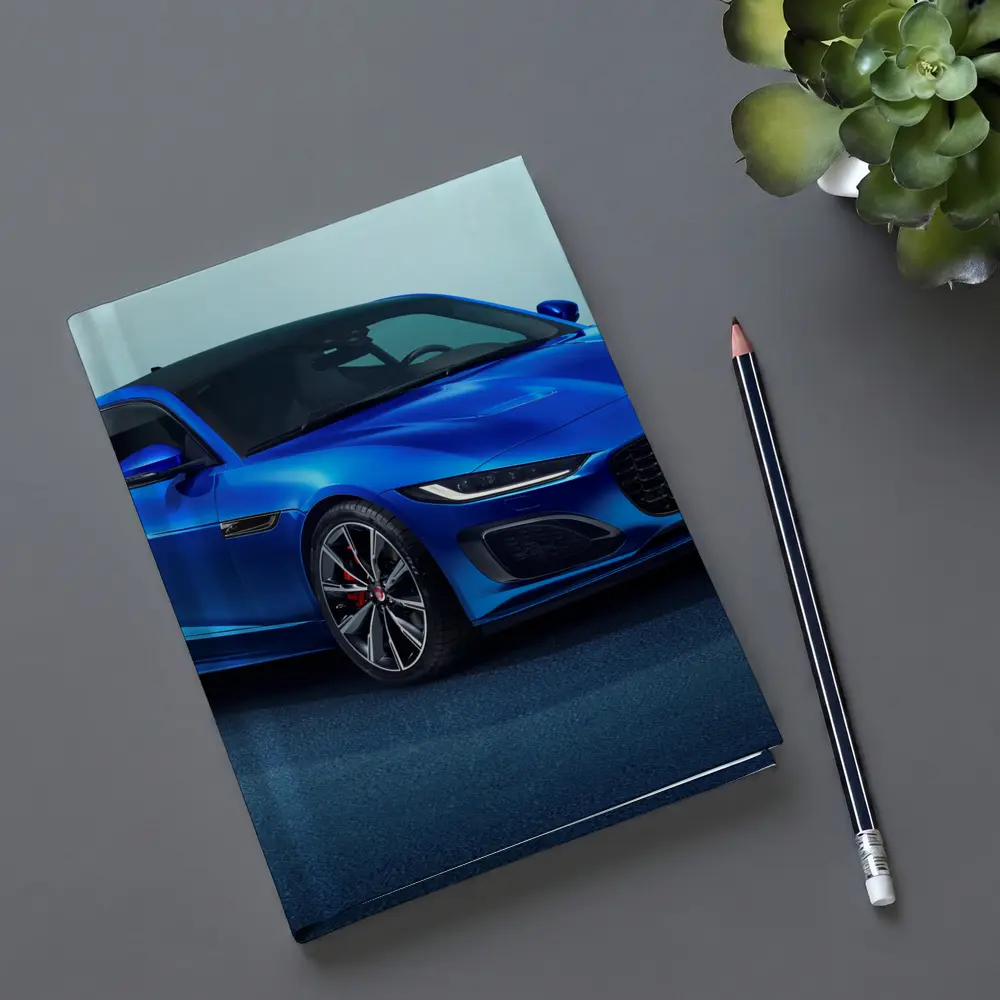 Jaguar F-Type Sports Car Blue Studio – Notebooks