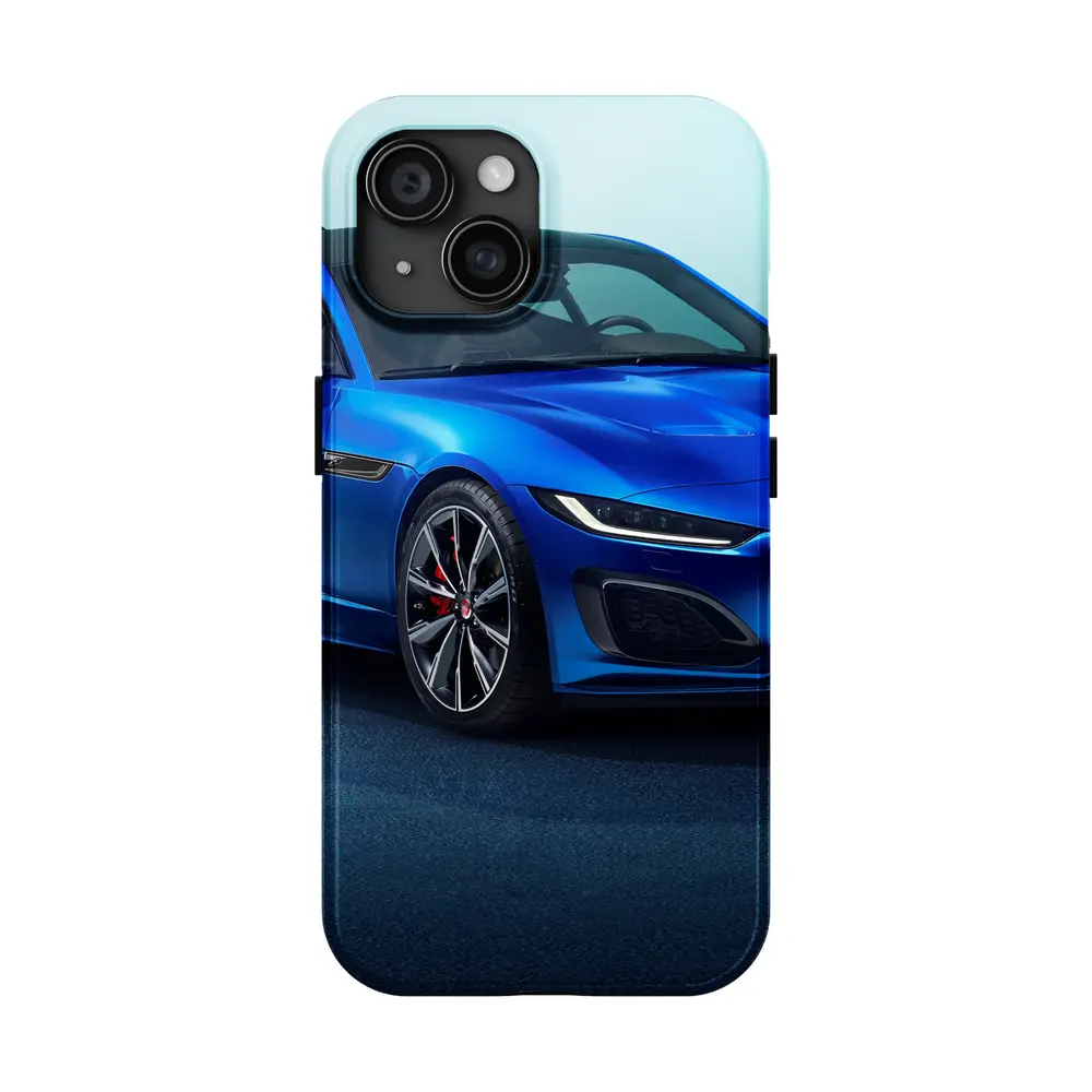 Jaguar F-Type Sports Car Blue Studio – Cases