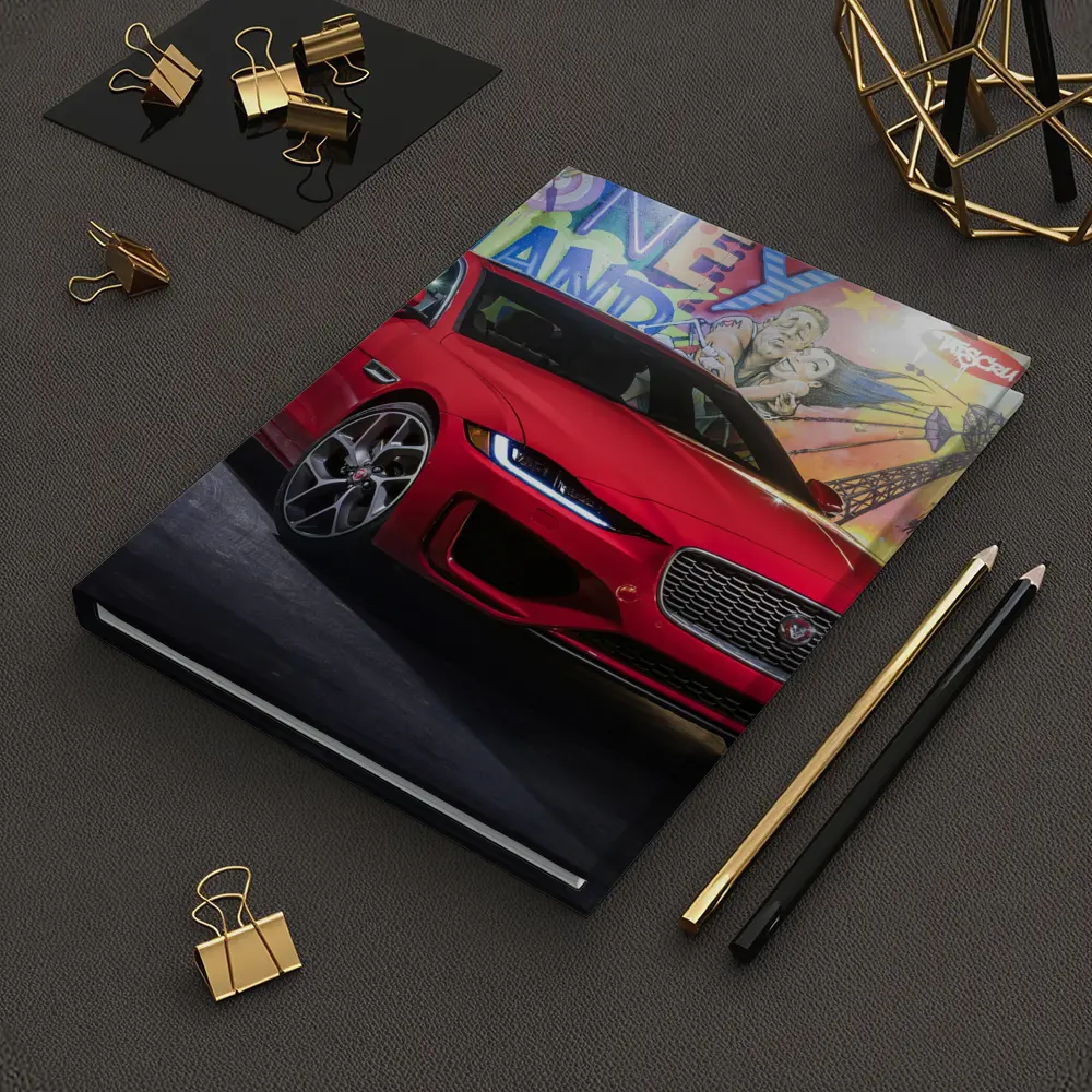 Jaguar XE Red Sedan Coney Island Mural – Notebooks