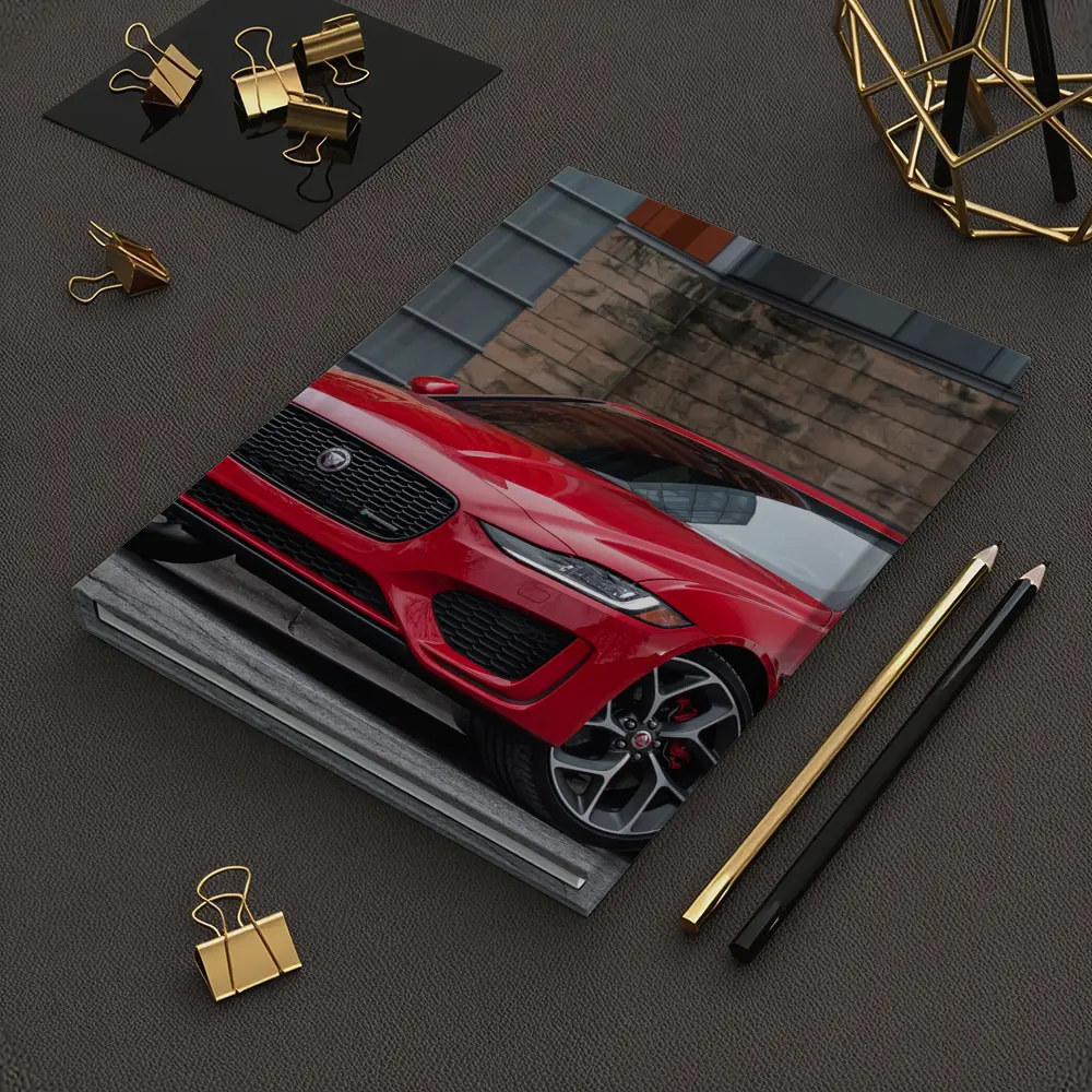 Jaguar XE Red Sedan Urban Building Background – Notebooks