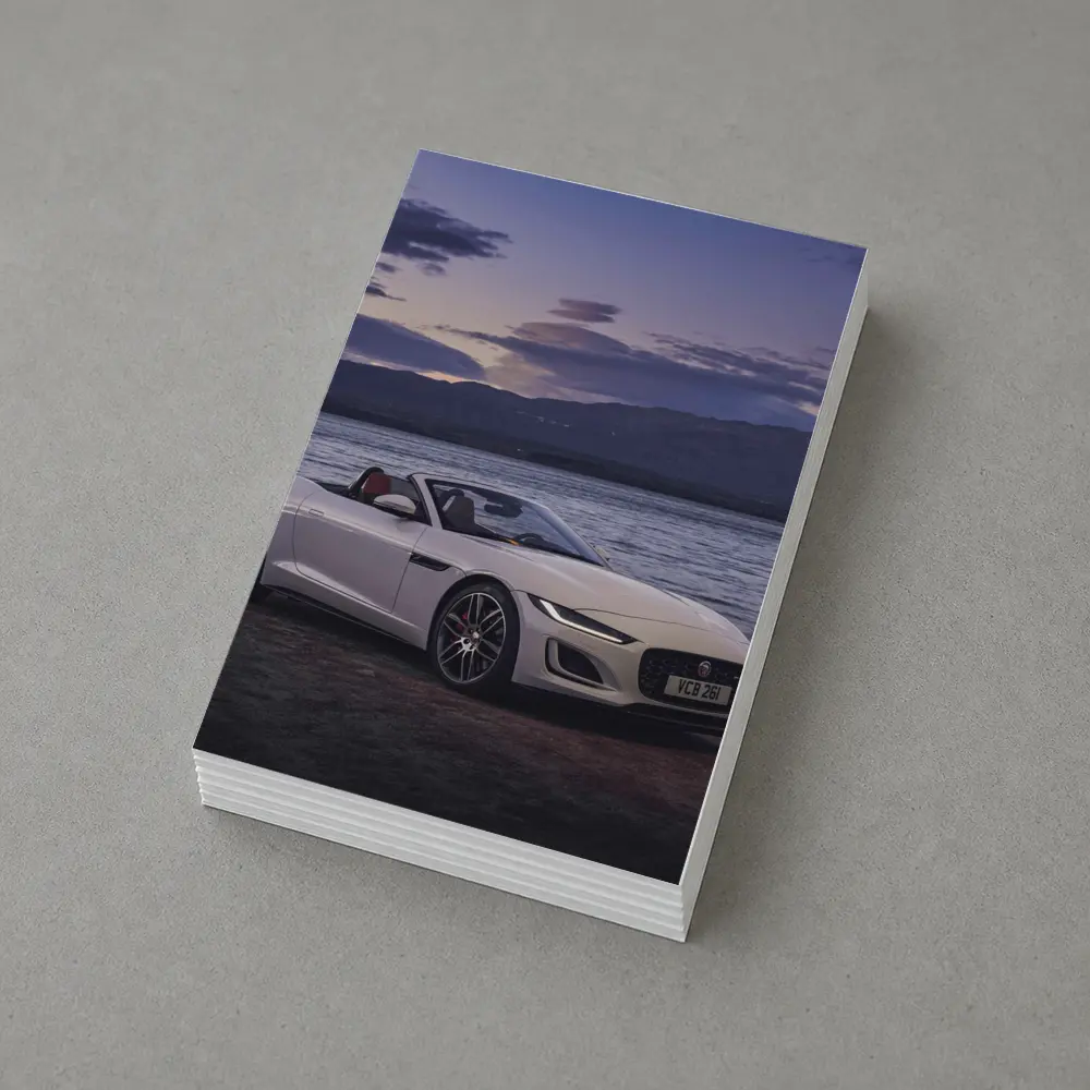 Jaguar F-Type Convertible By Lakeside Dusk – Postcards