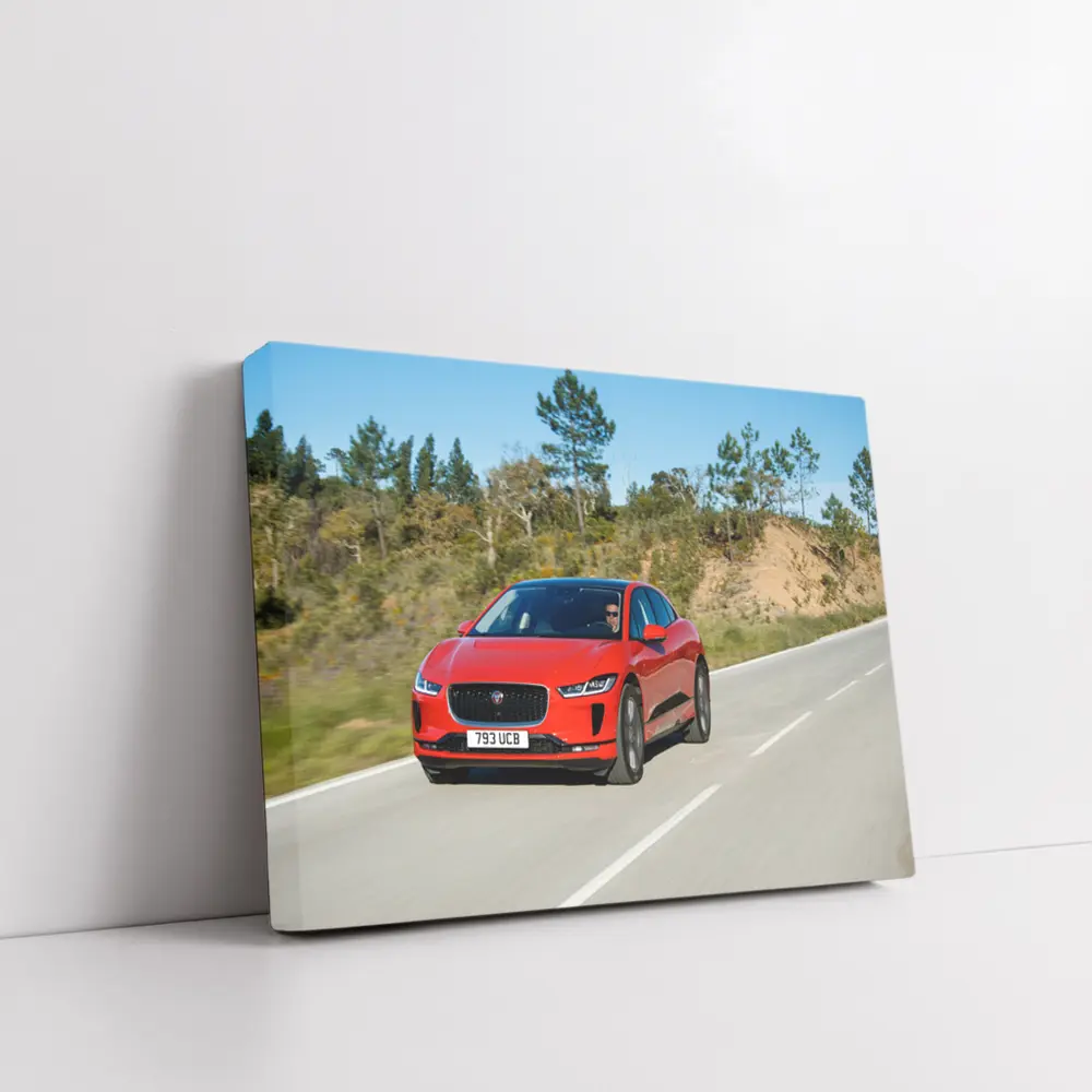 Jaguar I-Pace Red Electric SUV Road – Wall Art