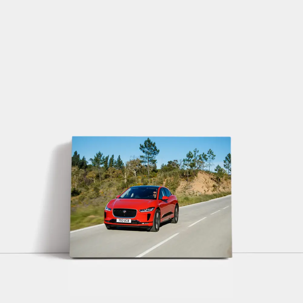 Jaguar I-Pace Red Electric SUV Road – Wall Art