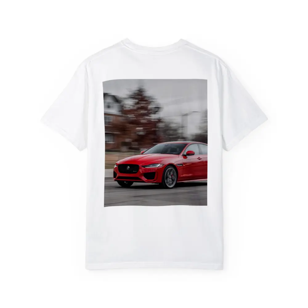 Jaguar XE Red Sedan Street Drive – T-Shirts