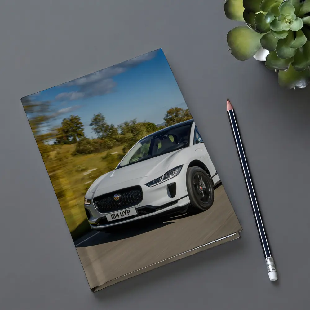 Jaguar I-Pace White Electric SUV Road – Notebooks