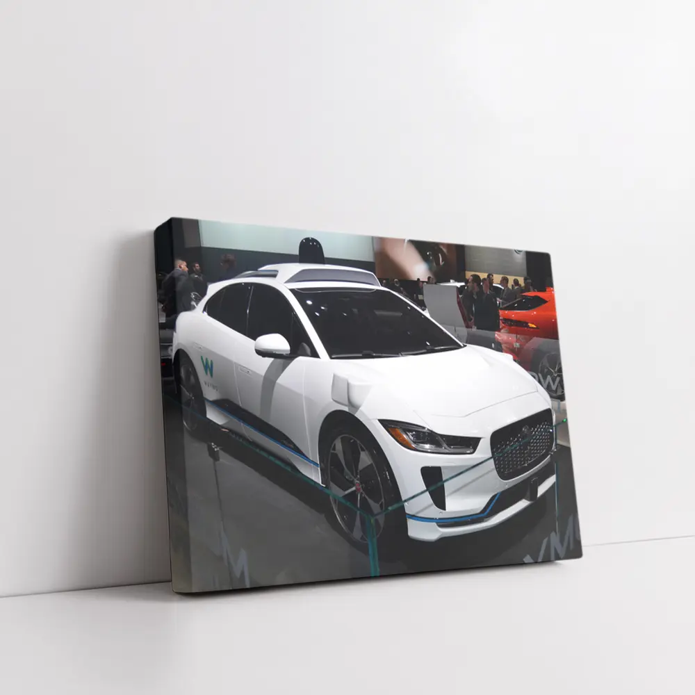 Jaguar I-Pace Waymo White Auto Show – Wall Art