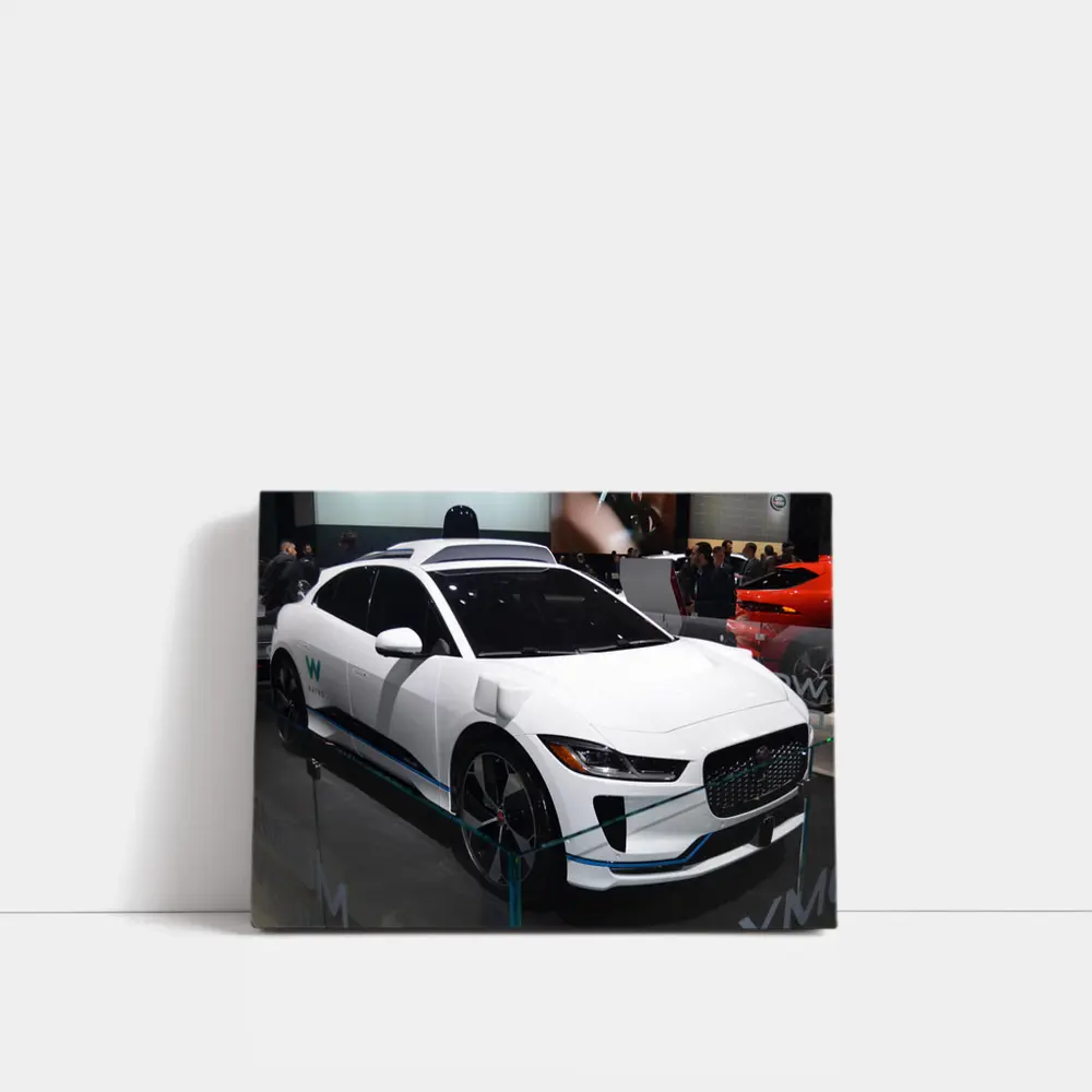 Jaguar I-Pace Waymo White Auto Show – Wall Art