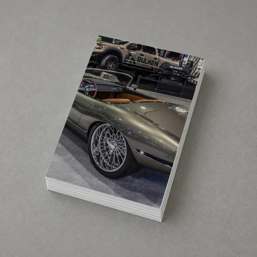 Jaguar E-Type Custom Build Auto Show – Postcards