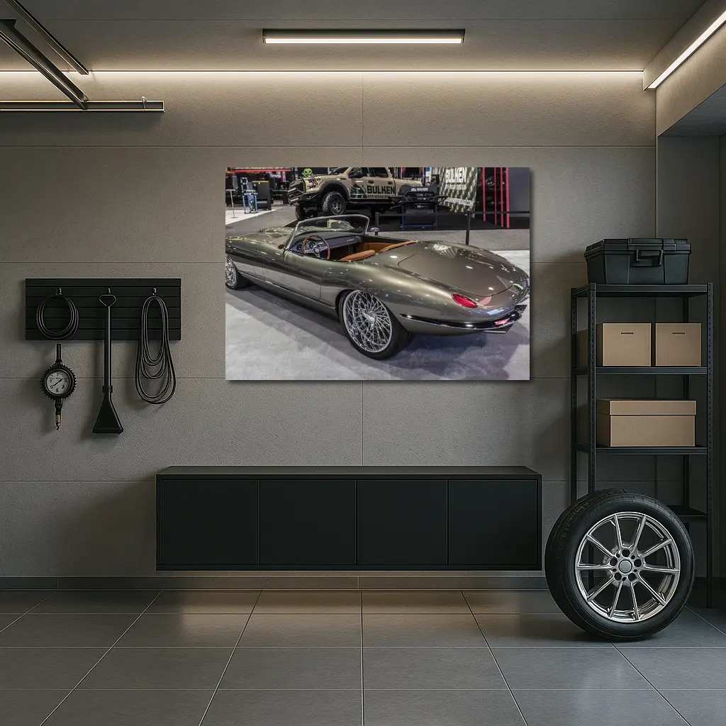Jaguar E-Type Custom Build Auto Show – Wall Art