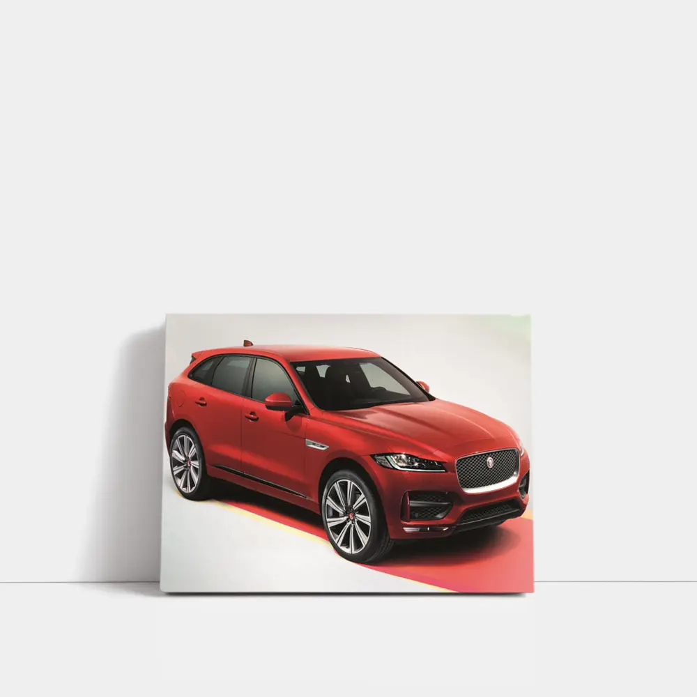 Jaguar F-Pace SUV Red Studio Shot – Wall Art