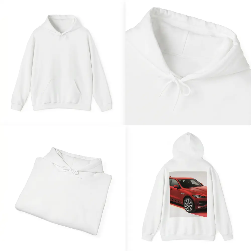 Jaguar F-Pace SUV Red Studio Shot – Hoodies