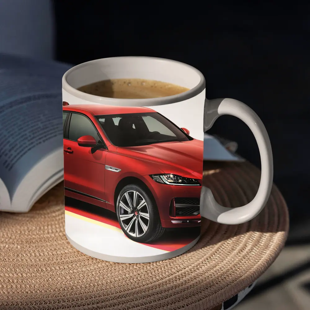 Jaguar F-Pace SUV Red Studio Shot – Mugs