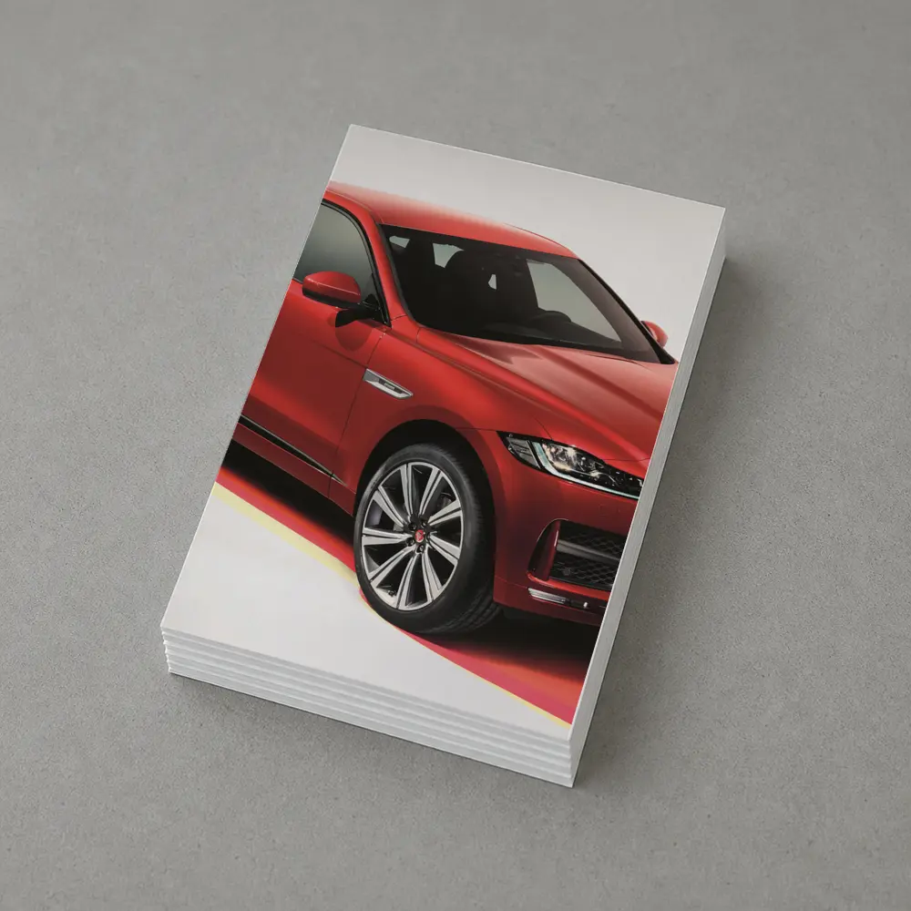 Jaguar F-Pace SUV Red Studio Shot – Postcards