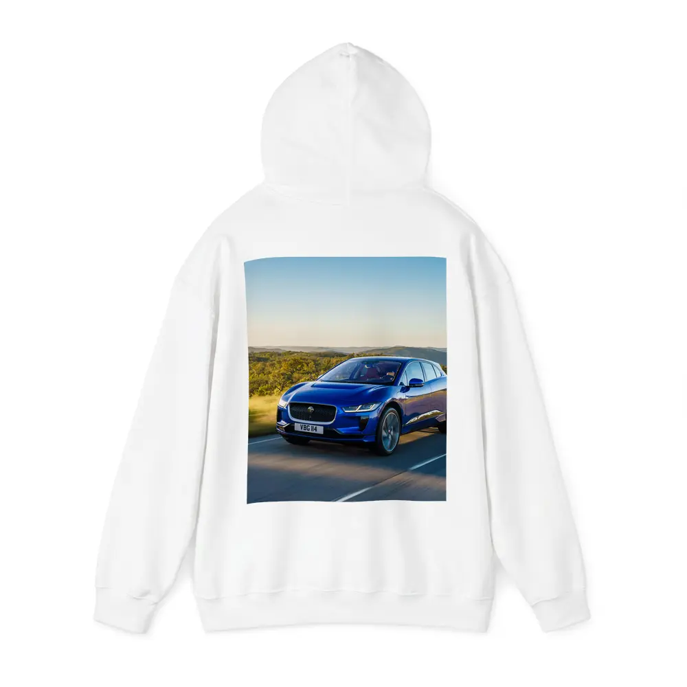 Jaguar I-Pace Blue Electric SUV Road – Hoodies