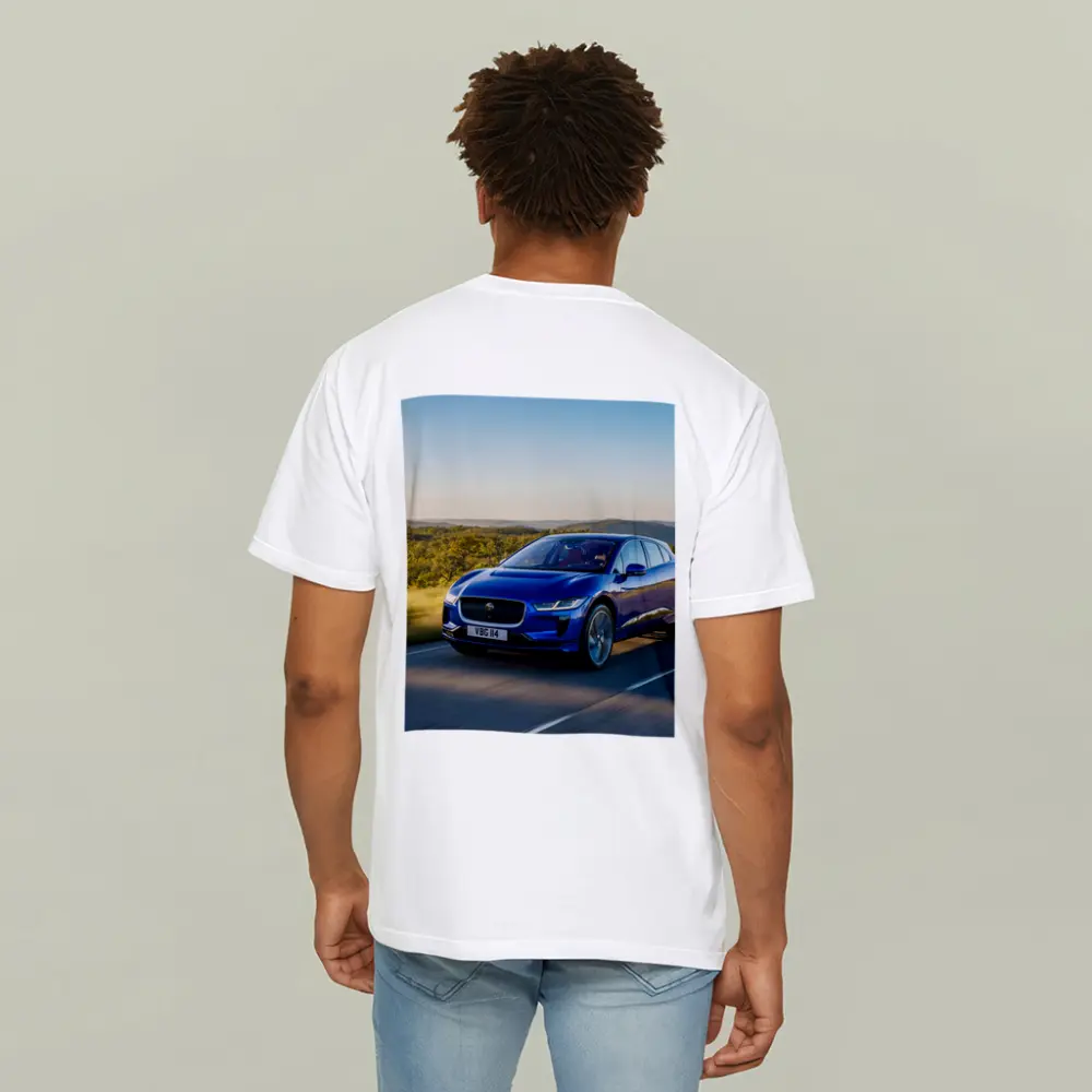 Jaguar I-Pace Blue Electric SUV Road – T-Shirts