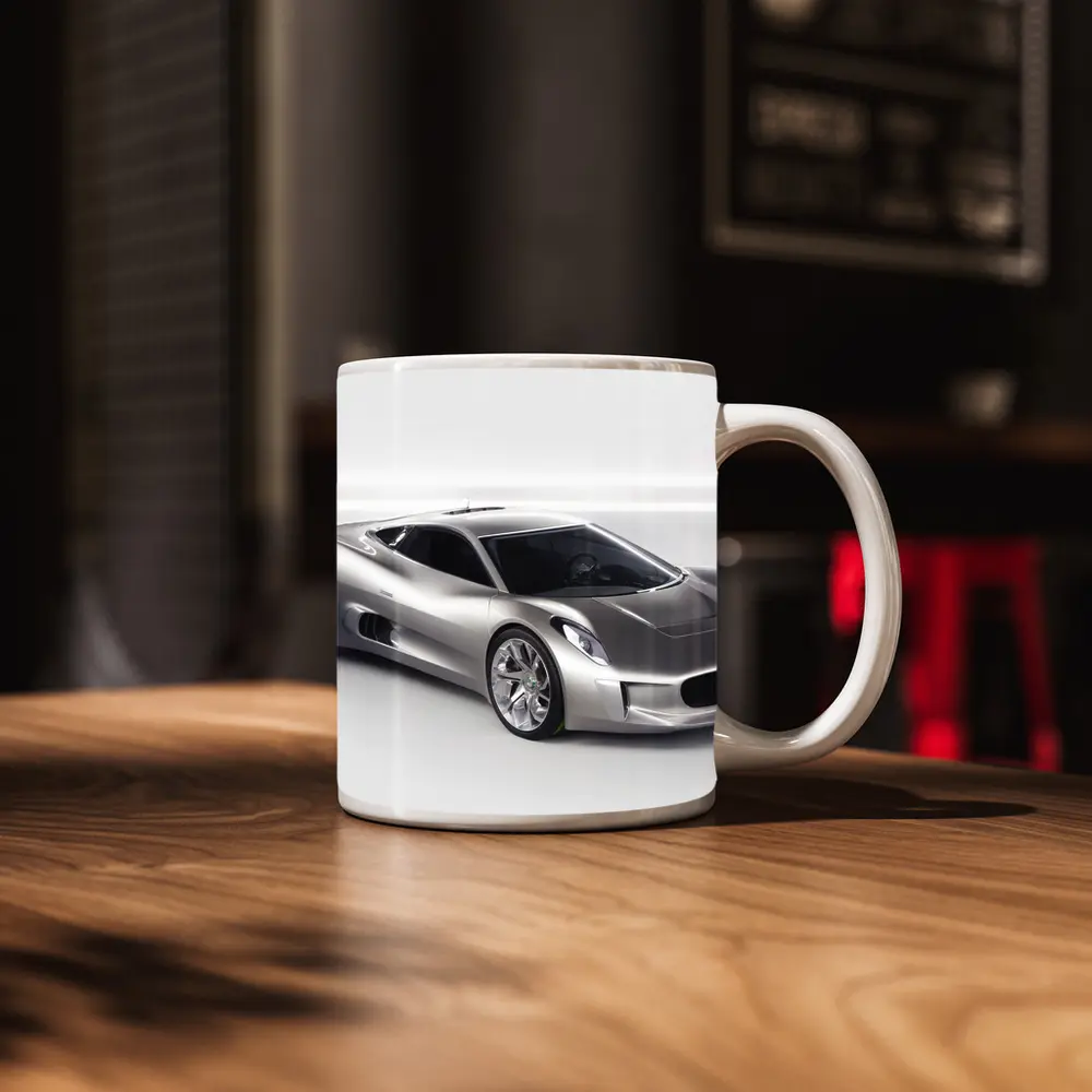 Jaguar C-X75 Concept Supercar Silver Studio – Mugs