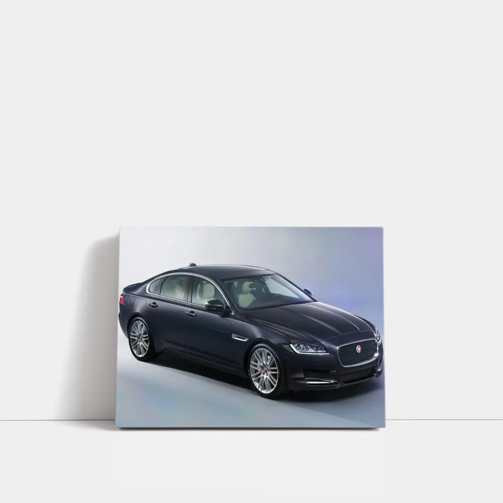 Jaguar XF Dark Blue Studio Shot – Wall Art