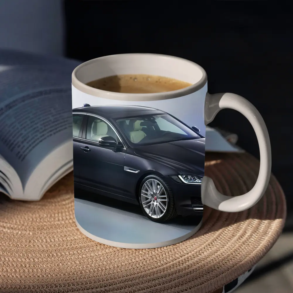 Jaguar XF Dark Blue Studio Shot – Mugs