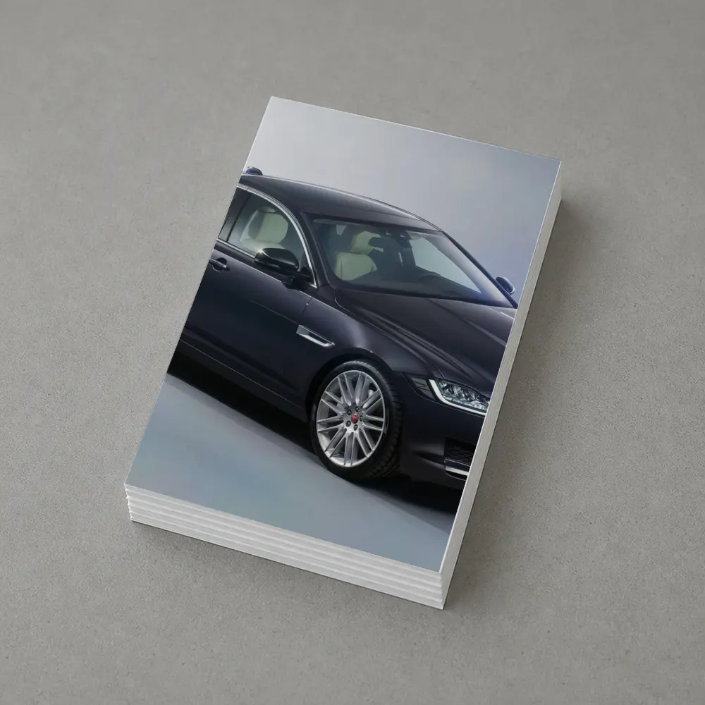 Jaguar XF Dark Blue Studio Shot – Postcards