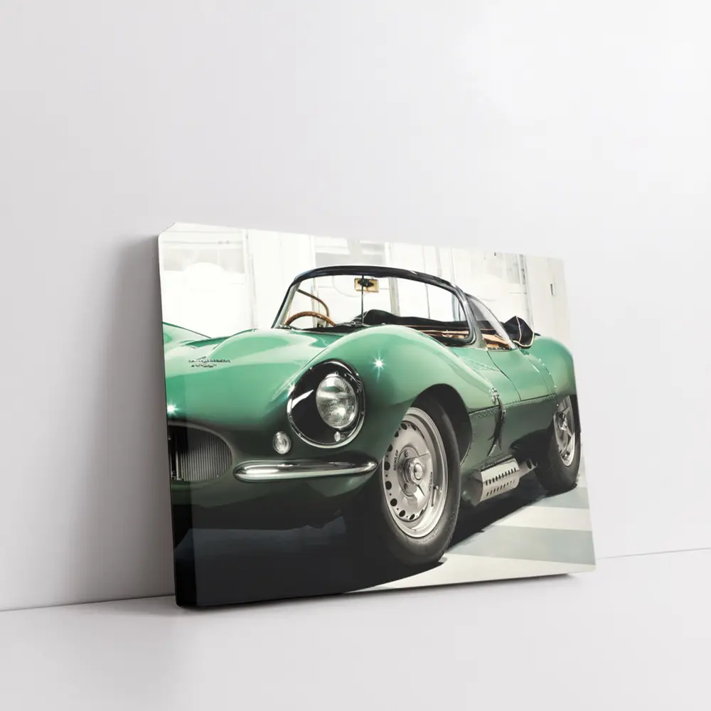 Jaguar XKSS Classic Roadster British Racing Green – Wall Art
