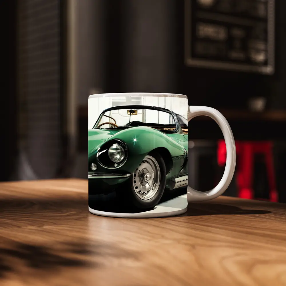 Jaguar XKSS Classic Roadster British Racing Green – Mugs