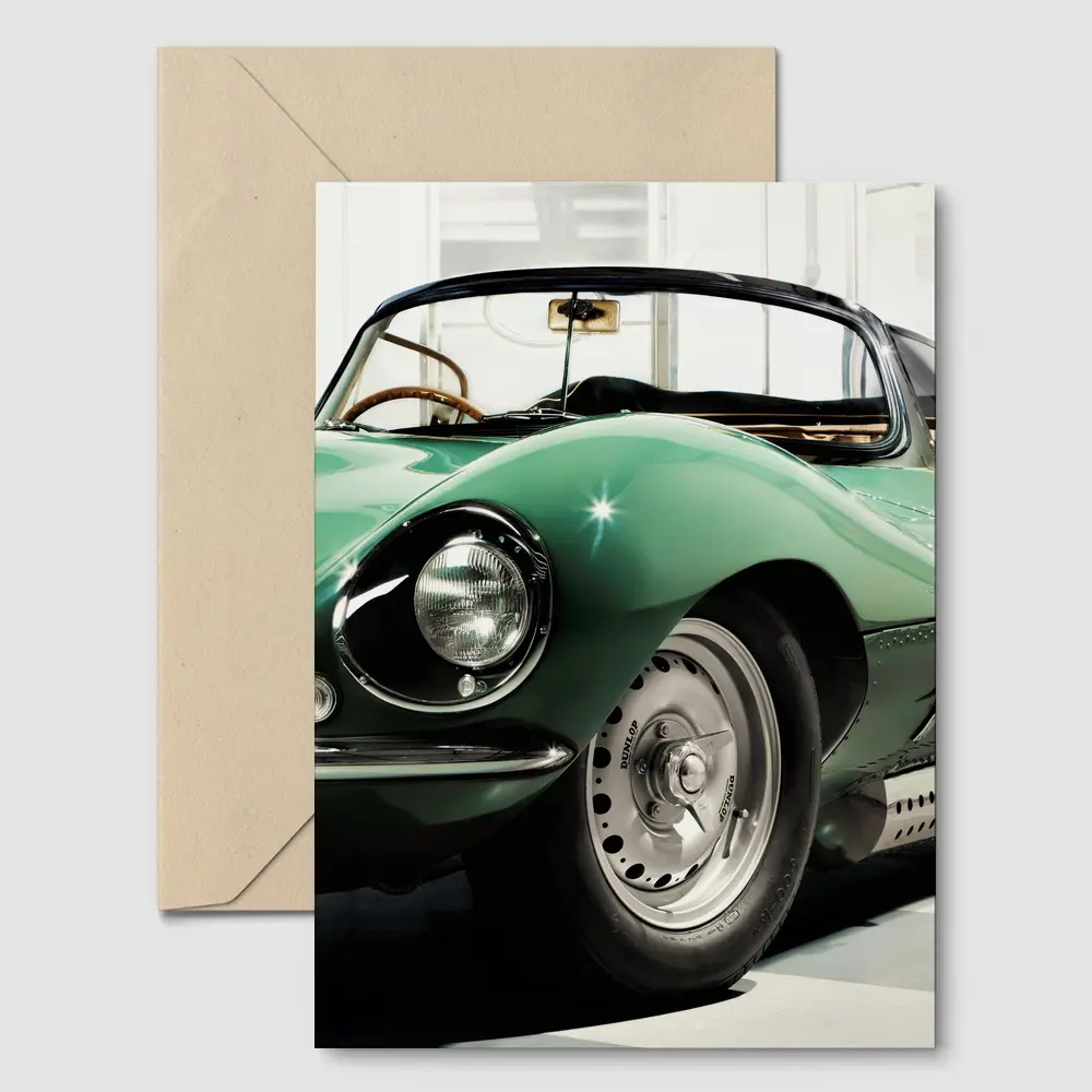 Jaguar XKSS Classic Roadster British Racing Green – Postcards