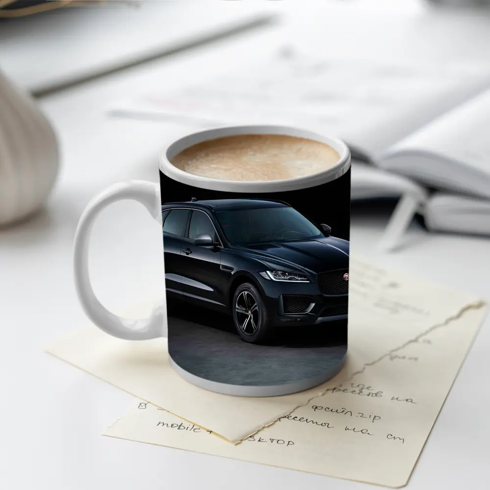 Jaguar F-Pace Dark Studio Shot – Mugs