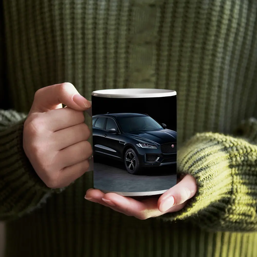 Jaguar F-Pace Dark Studio Shot – Mugs