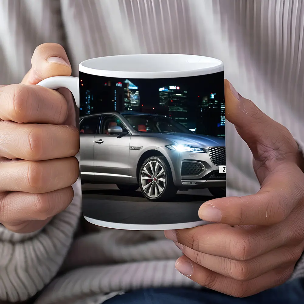 Jaguar F-Pace Silver SUV Night City – Mugs