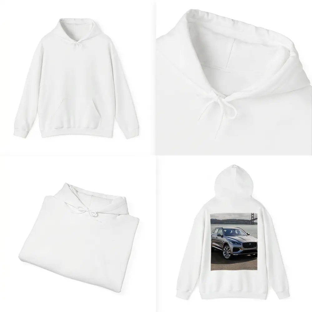 Jaguar F-Pace Silver SUV Golden Gate Bridge – Hoodies