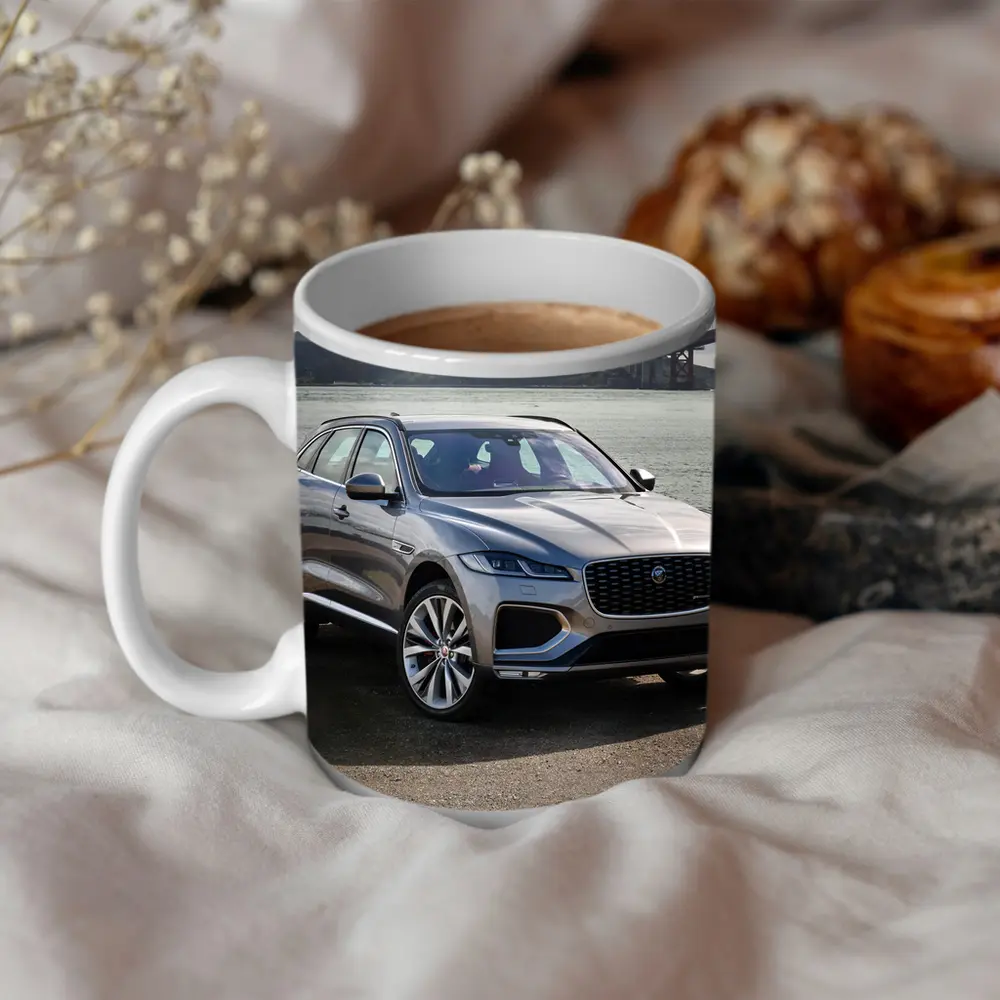Jaguar F-Pace Silver SUV Golden Gate Bridge – Mugs