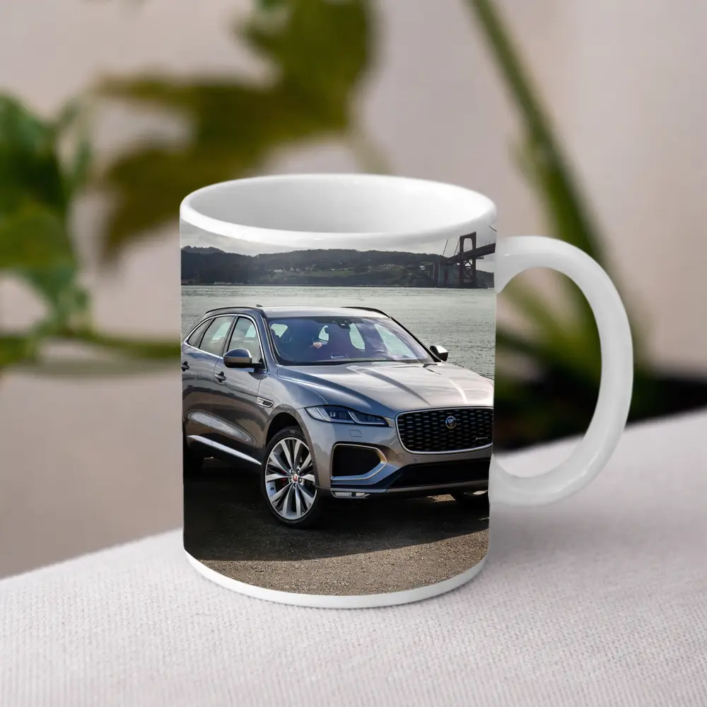 Jaguar F-Pace Silver SUV Golden Gate Bridge – Mugs