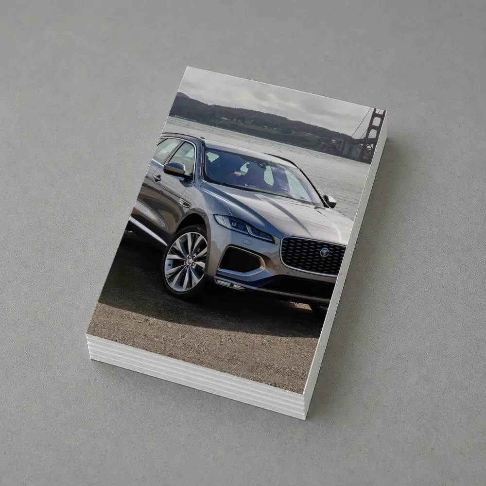 Jaguar F-Pace Silver SUV Golden Gate Bridge – Postcards
