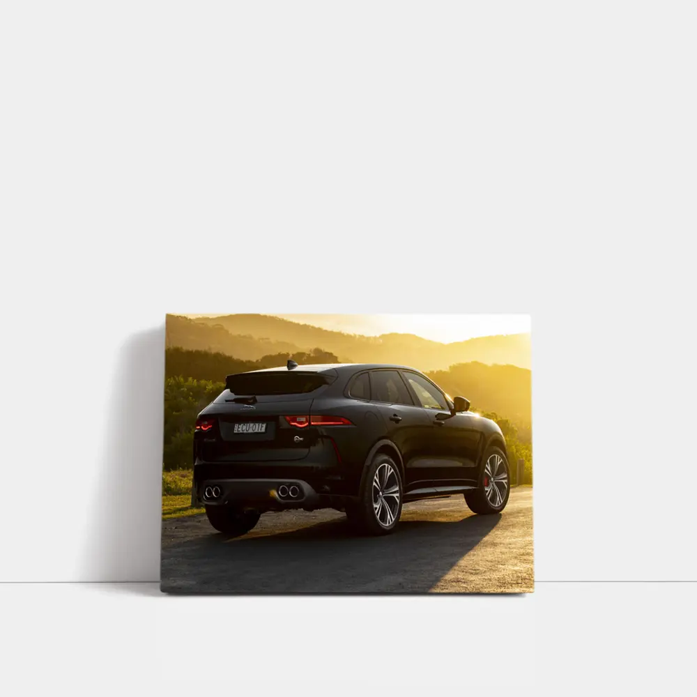 Jaguar F-Pace SVR Black Golden Sunset – Wall Art