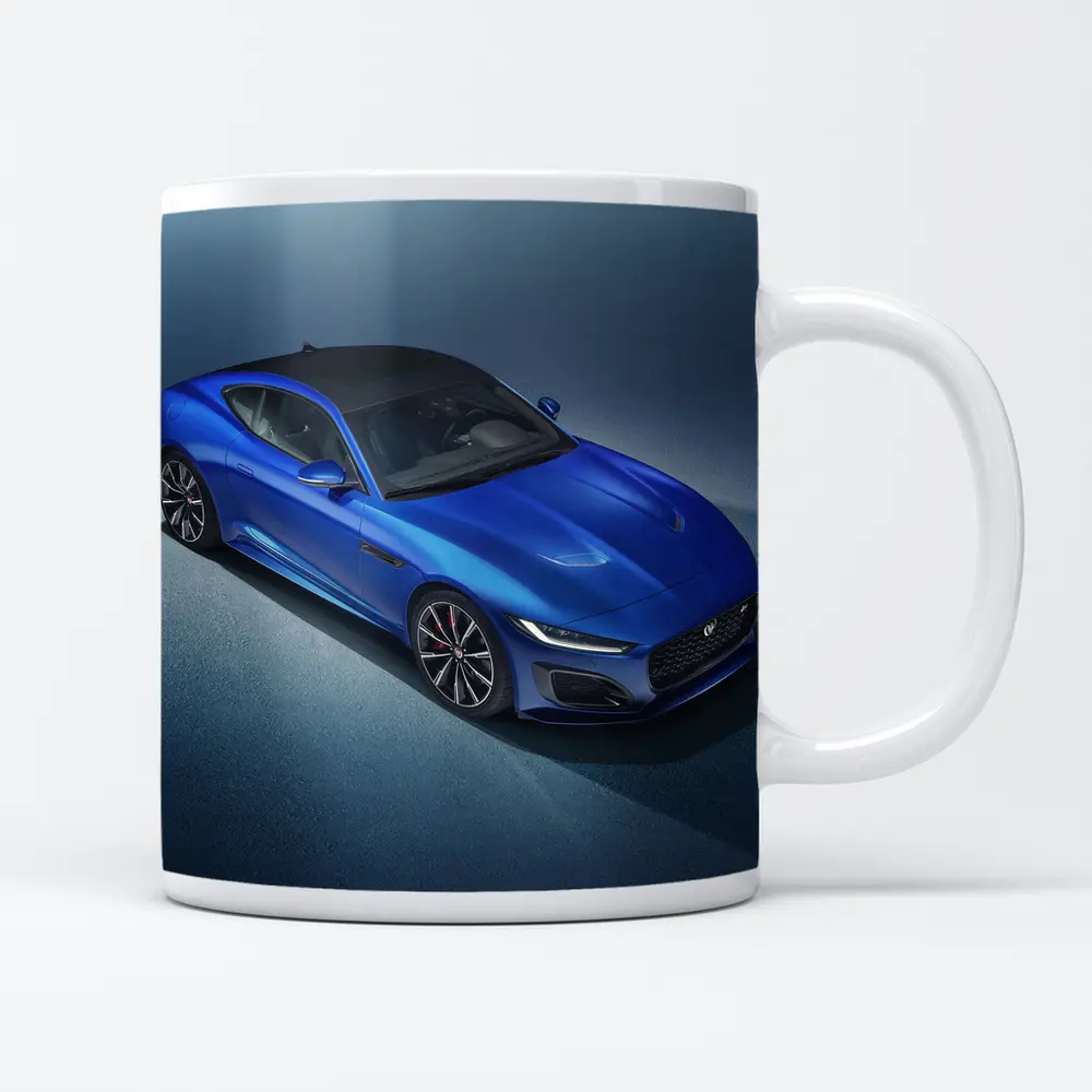 Jaguar F-Type R Coupe Blue Studio – Mugs