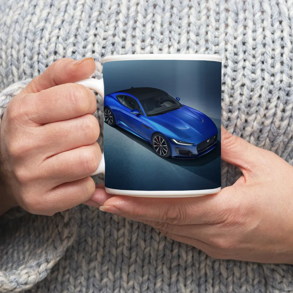 Jaguar F-Type R Coupe Blue Studio – Mugs