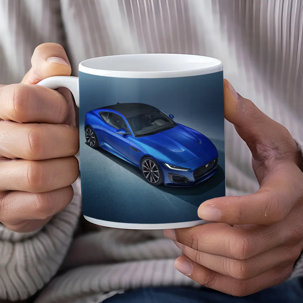 Jaguar F-Type R Coupe Blue Studio – Mugs